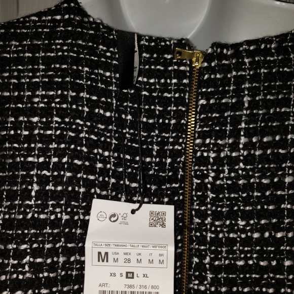 NWT! ZARA Tweed Tunic Dress - Picture 4 of 7